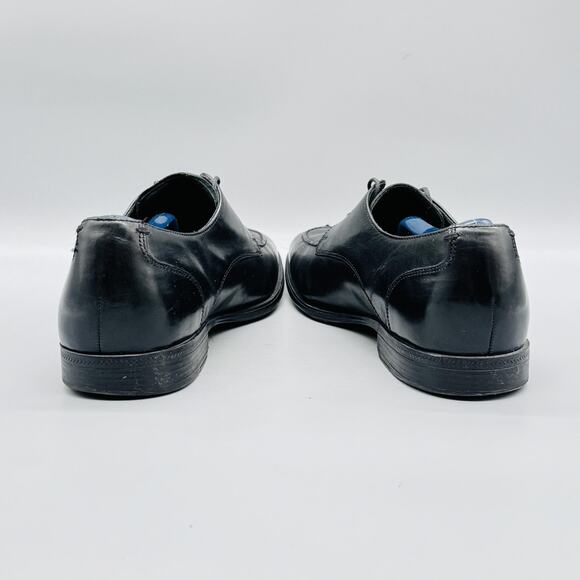 Cole Haan Shoes Mens 9 Black Leather Vtg Air Derby Oxford Dress Square Toe main image 5